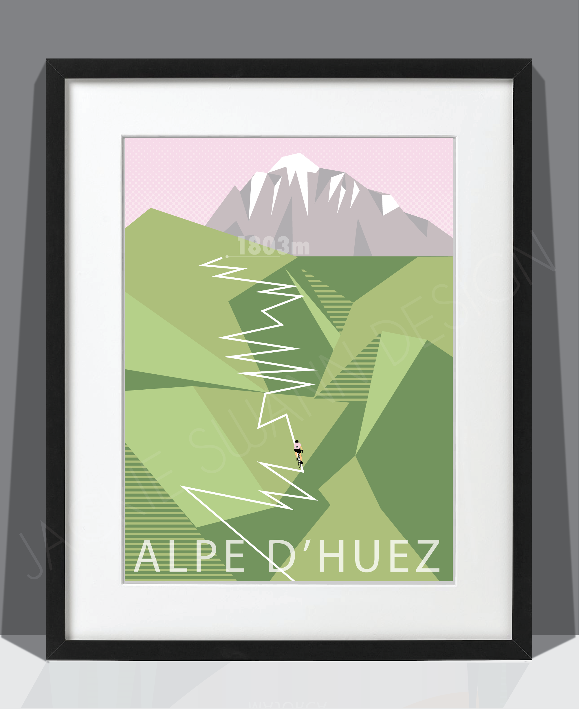 Alpe d'Huez Print - Image 2