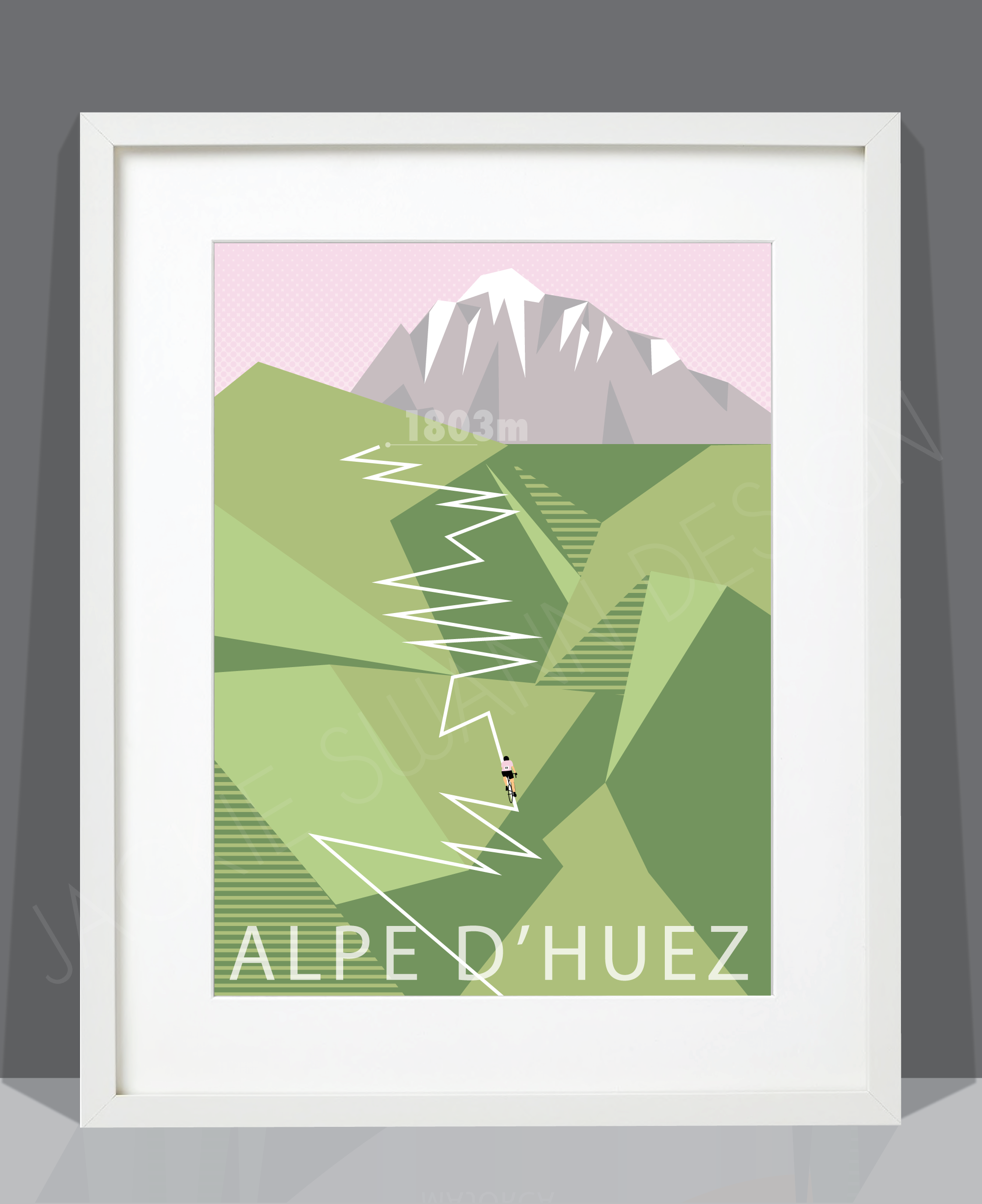 Alpe d'Huez Print - Image 3