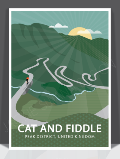 Cat and Fiddle Print