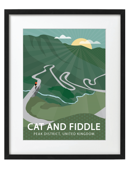 Cat and Fiddle Black Frame
