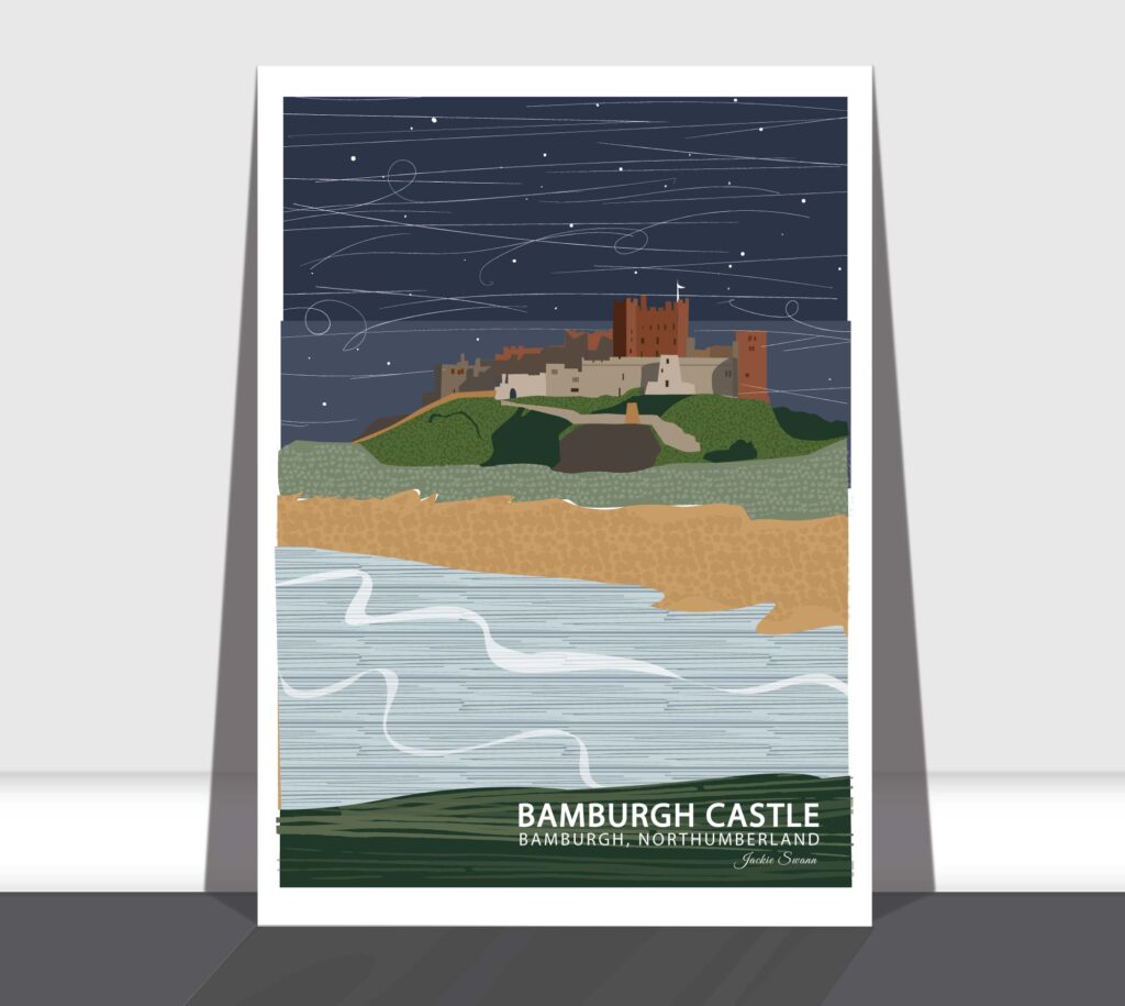 Bamburgh Castle Print