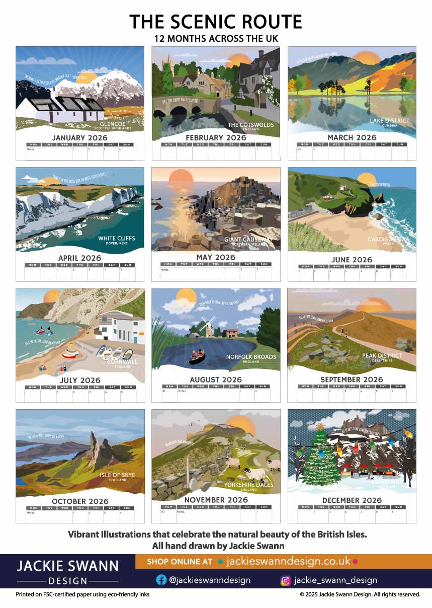 2026 Calendar - The Scenic Route - Image 2