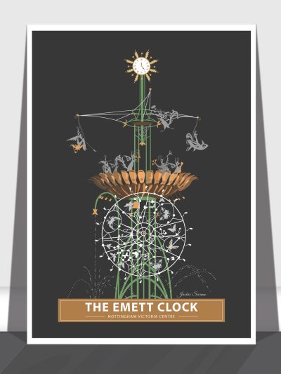 Emett Clock Art Print